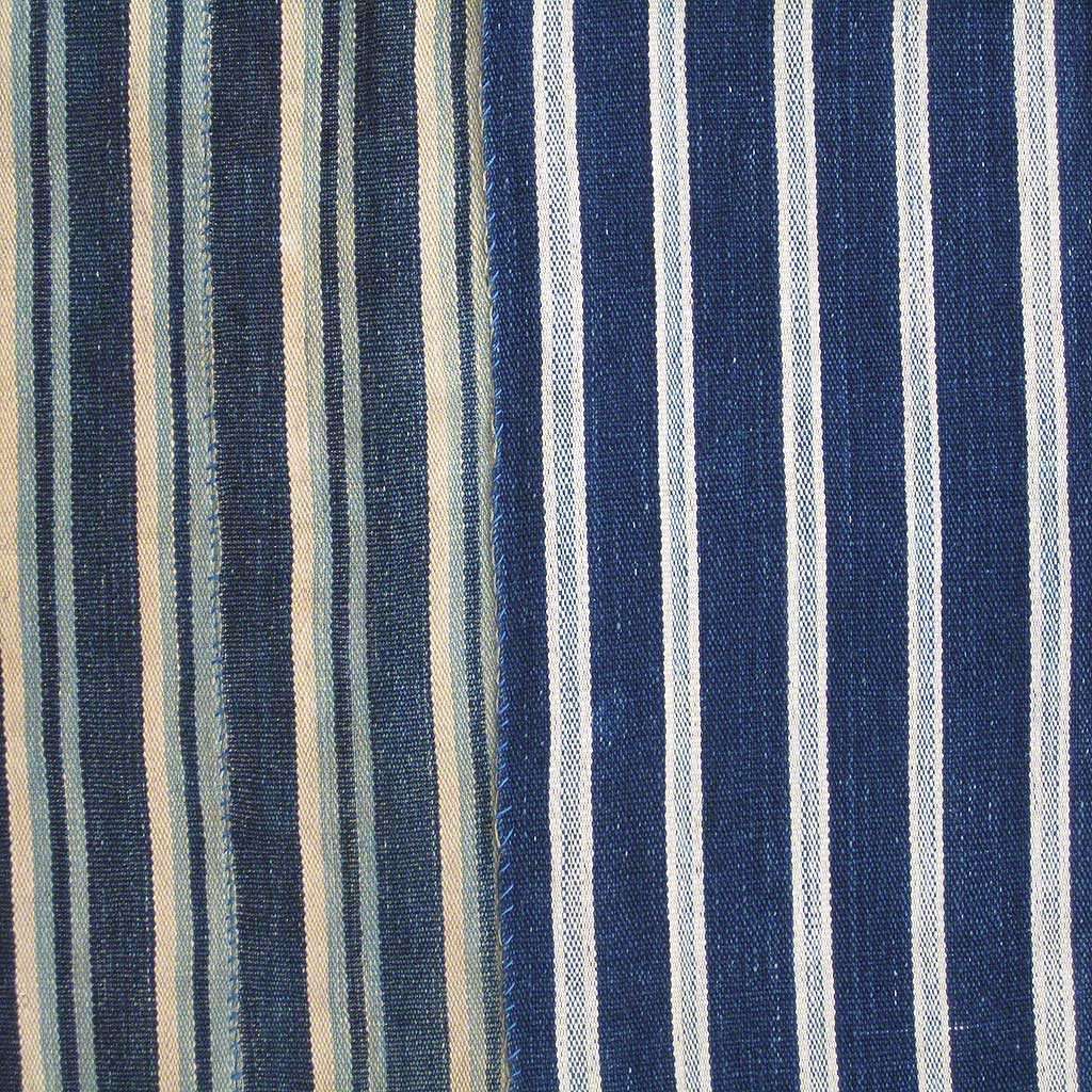 Vintage Strip Woven Stripe #339,Indigo,Ananse Village