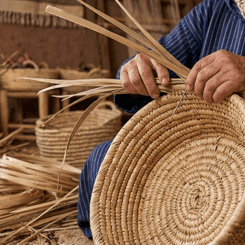 Moroccan Palm Basket - Ananse Village