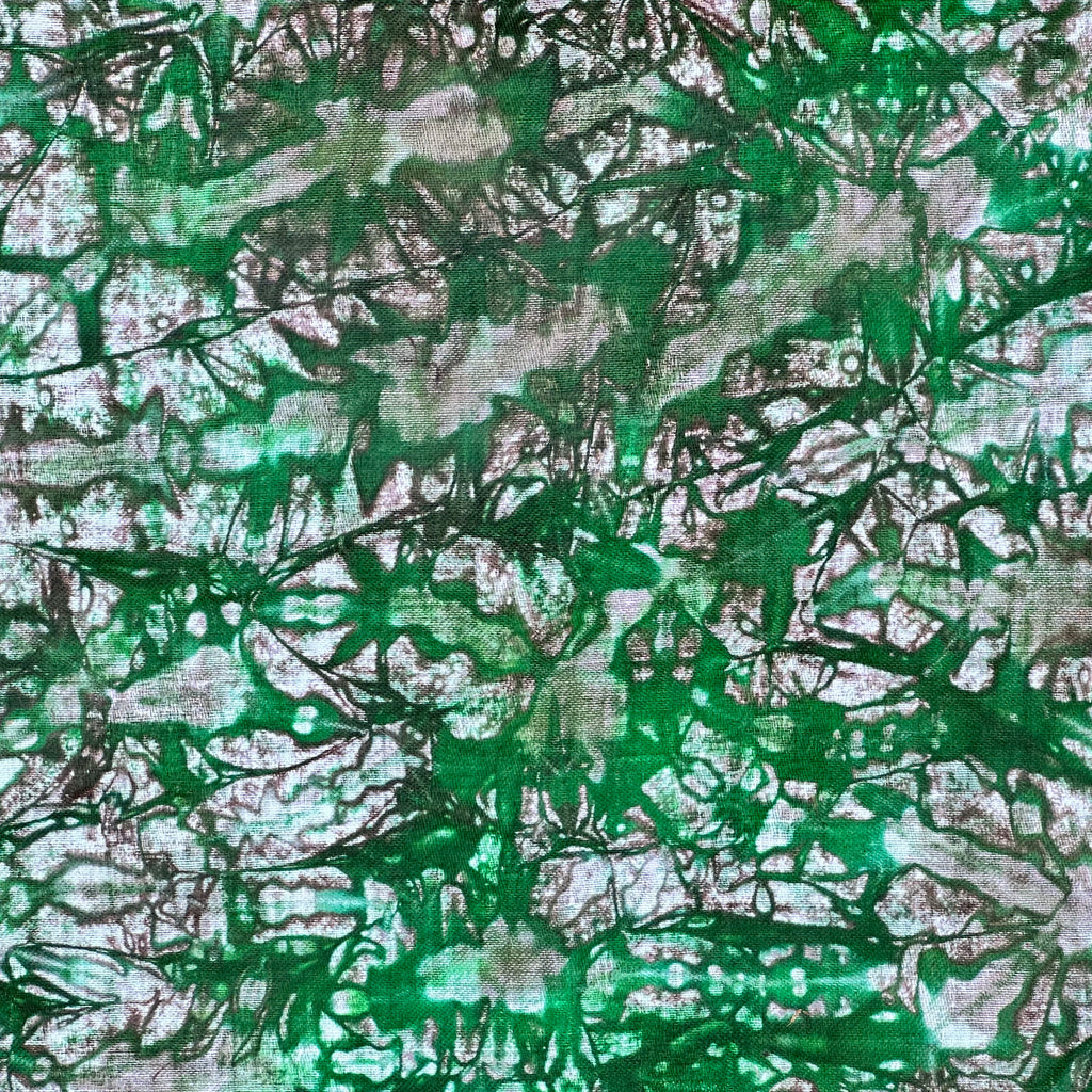 African Cotton Fabric Wax Batik #2045 - Ananse Village