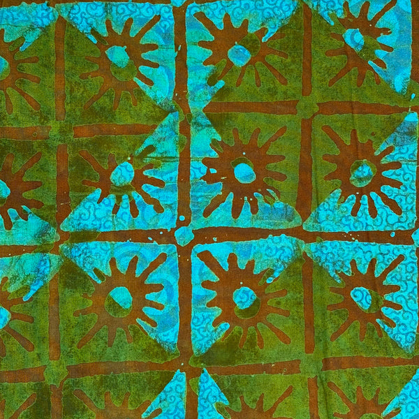 African Fabric Wax Batik #1096