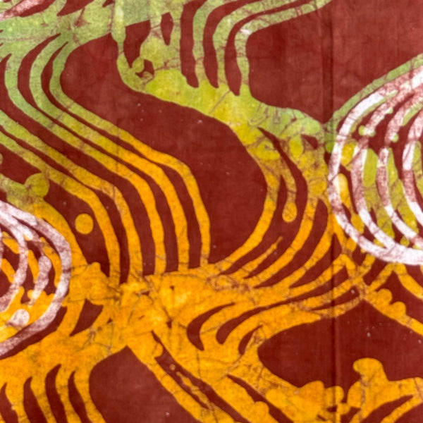 African Fabric Wax Batik 3019 - Ananse Village