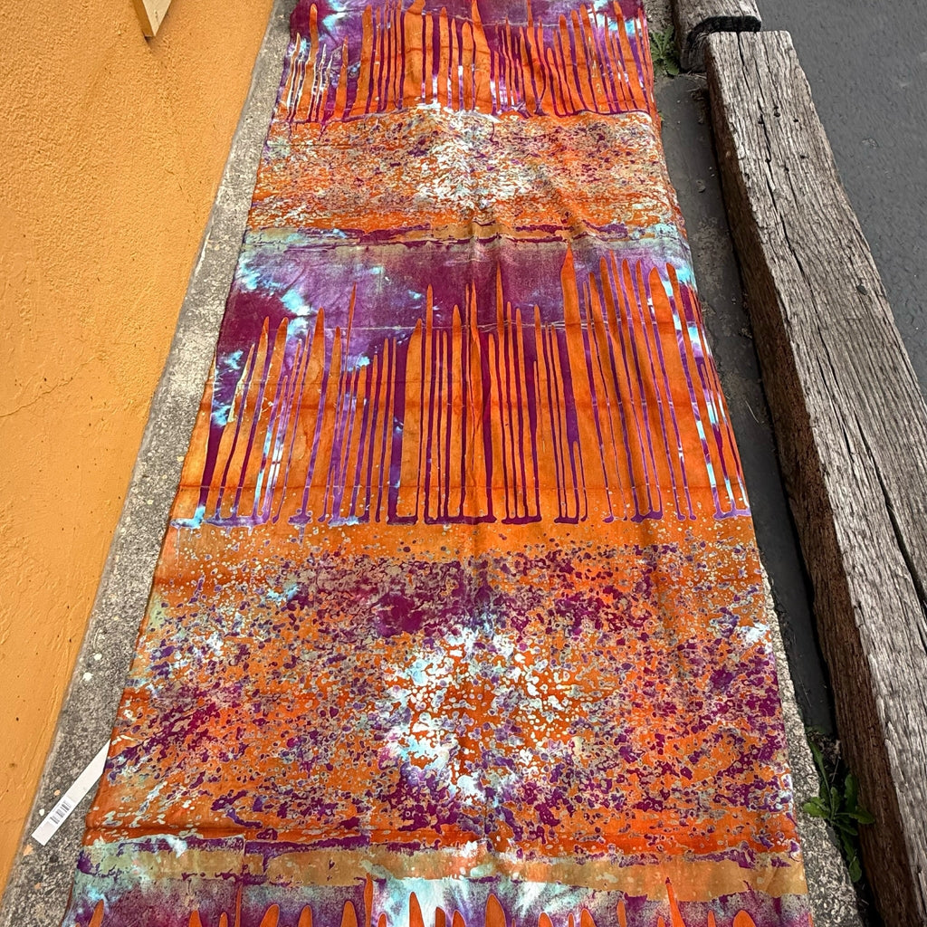 African Fabric Wax Batik 3033 - Ananse Village