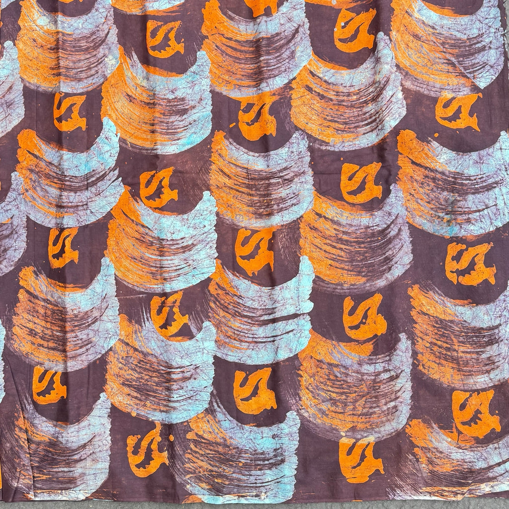 African Fabric Wax Batik #3047 - Ananse Village