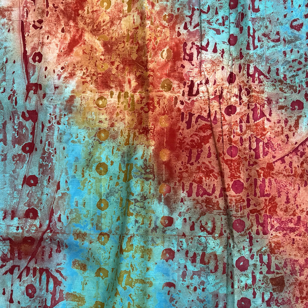 African Fabric Wax Batik #3048 - Ananse Village