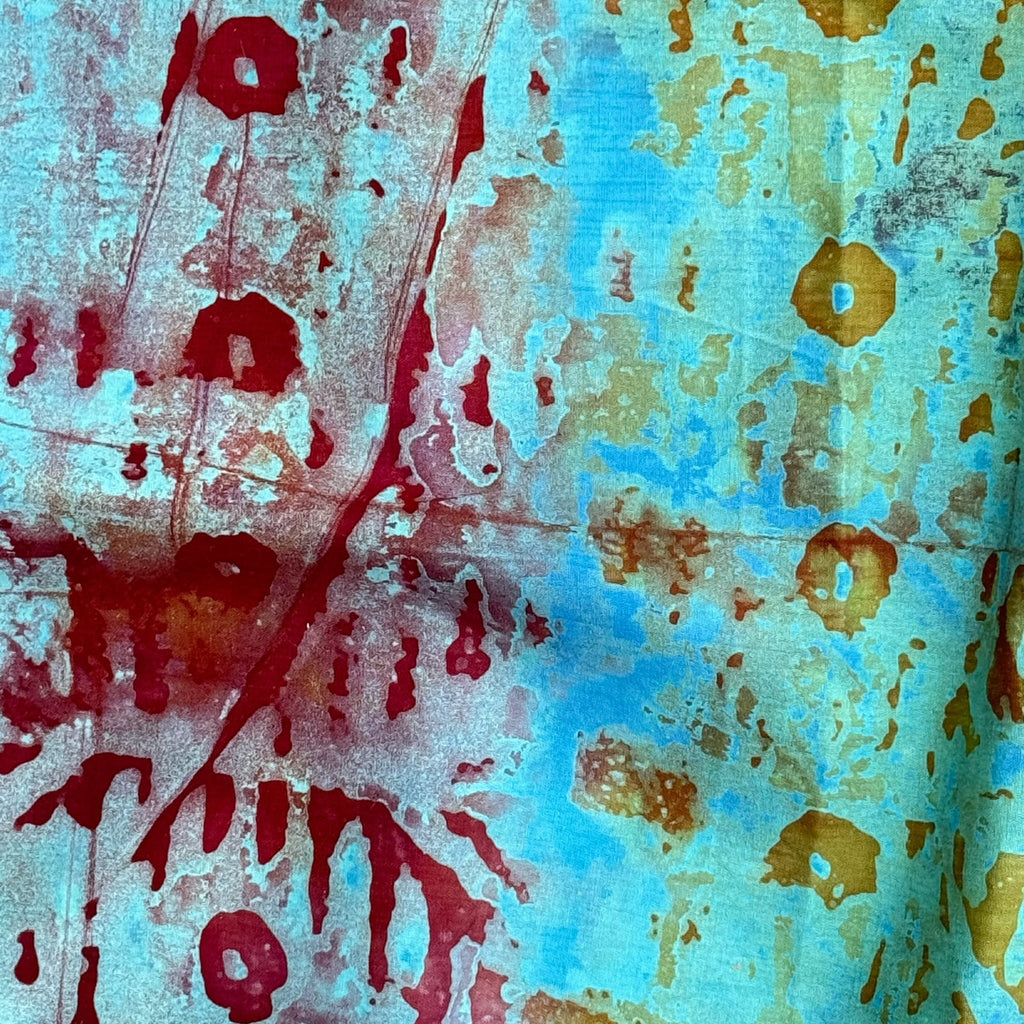 African Fabric Wax Batik #3048 - Ananse Village