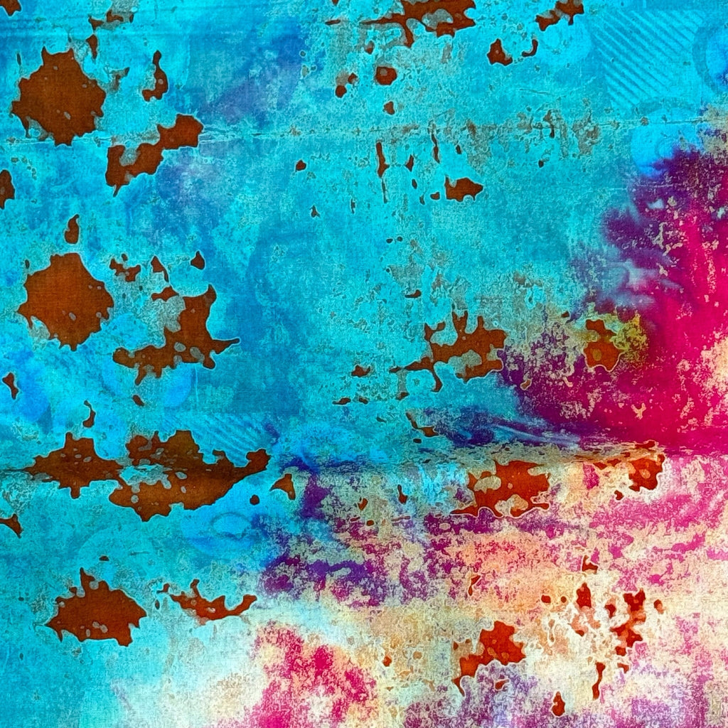 African Fabric Wax Batik #3052 - Ananse Village
