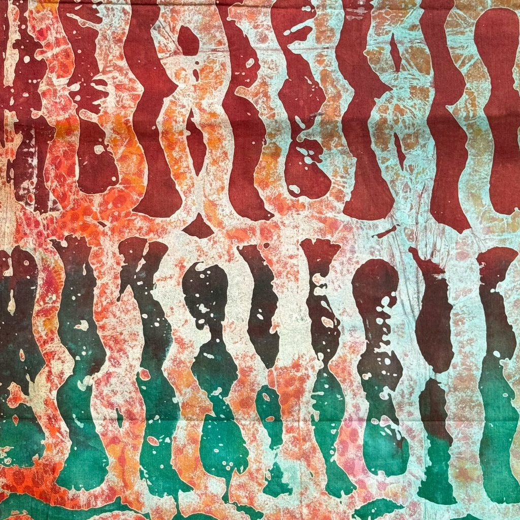 African Fabric Wax Batik #3054 - Ananse Village