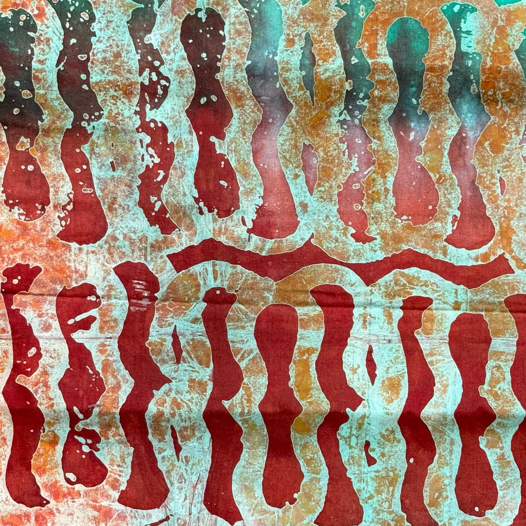 African Fabric Wax Batik #3054 - Ananse Village