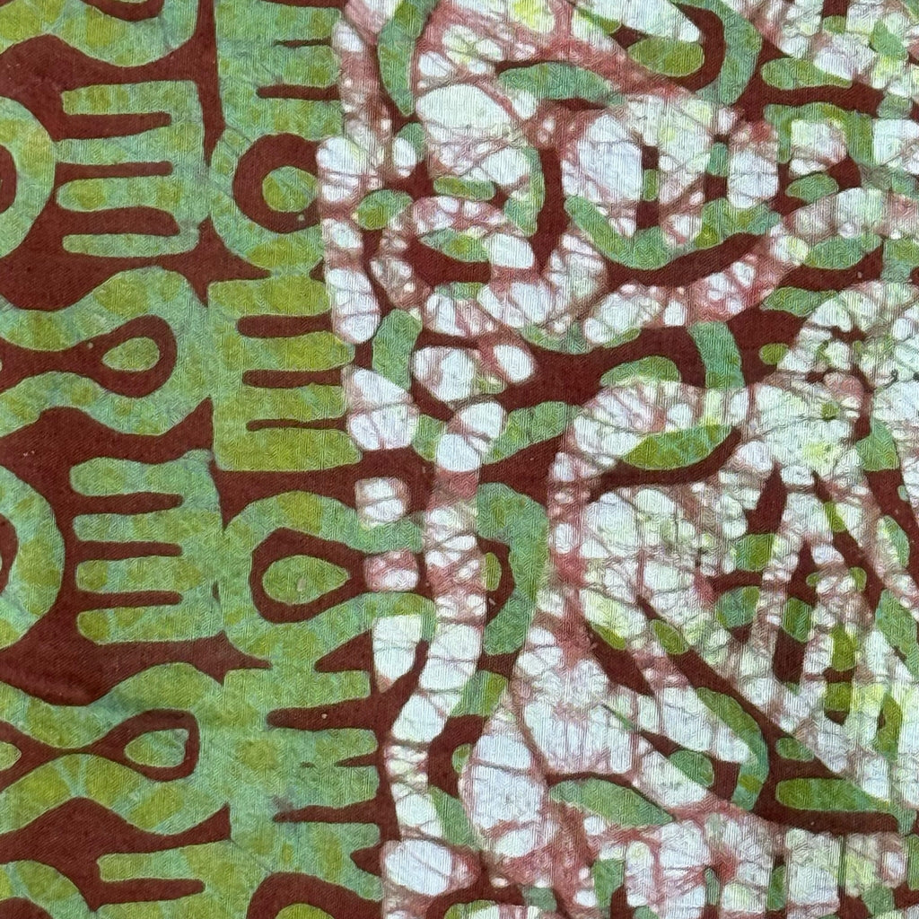 African Fabric Wax Batik #3055 - Ananse Village