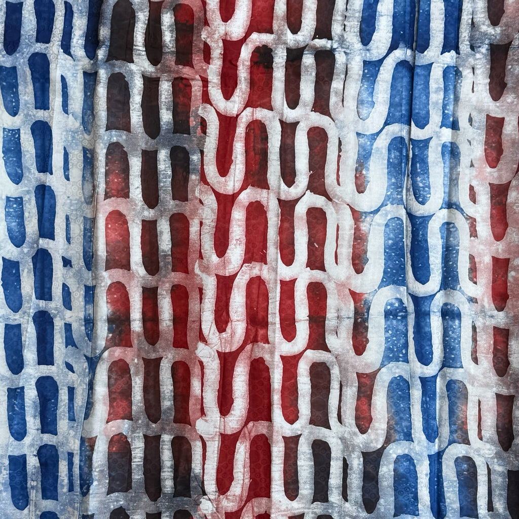 African Fabric Wax Batik #3059 - Ananse Village