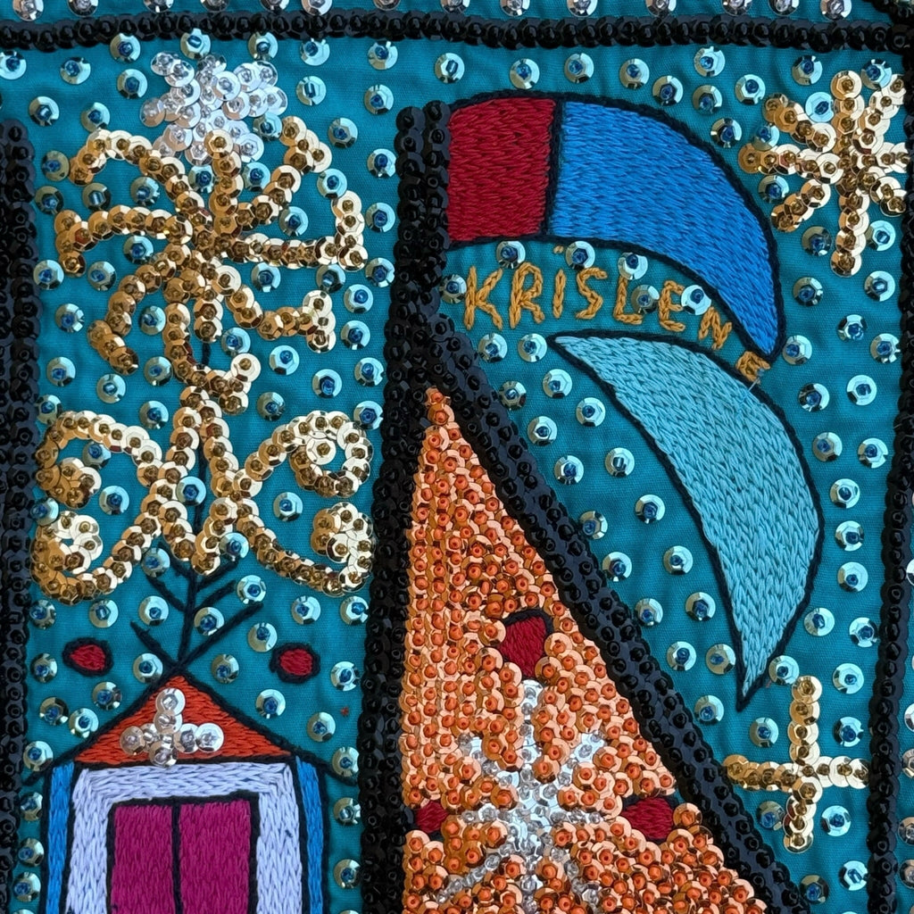 Agwe Haitian Drapo Vodou Flag 102 - Ananse Village