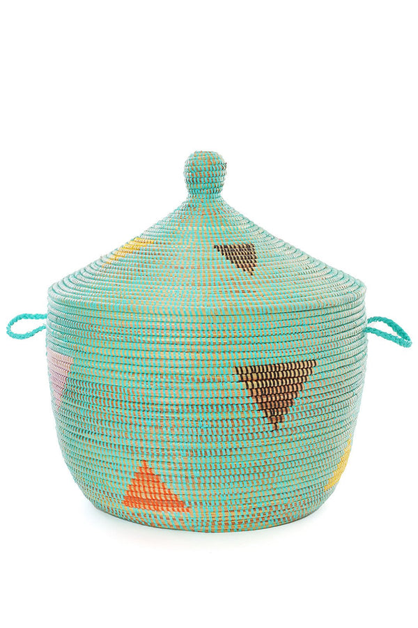 Aqua Teranga Triangles Basket - Ananse Village