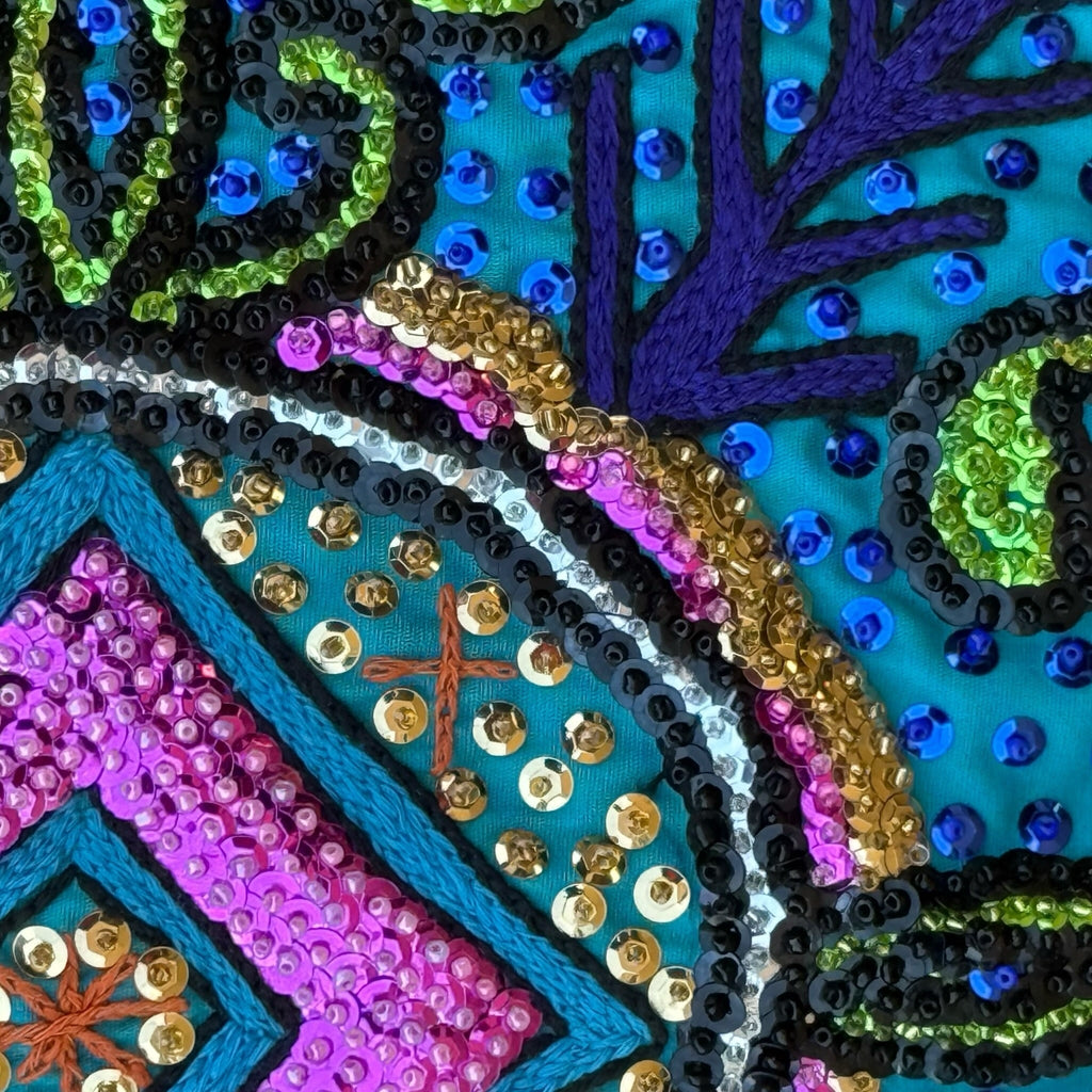 Haitian Drapo Vodou Flag 104 - Ananse Village
