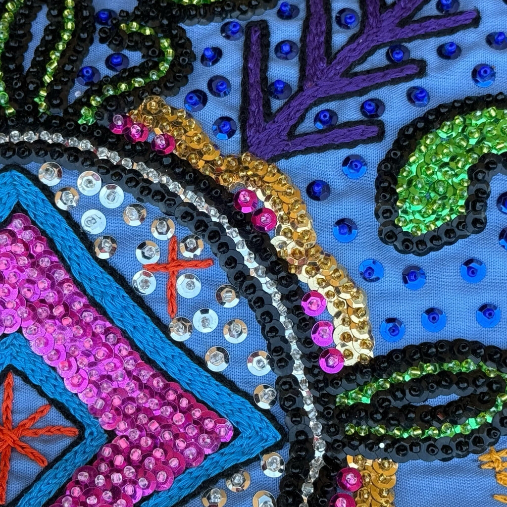 Haitian Drapo Vodou Flag 104 - Ananse Village