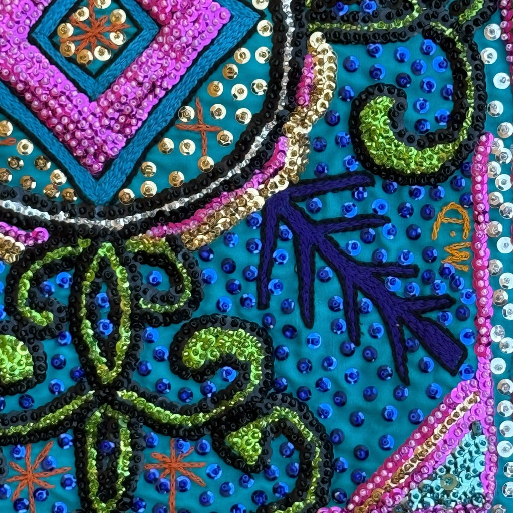 Haitian Drapo Vodou Flag 104 - Ananse Village