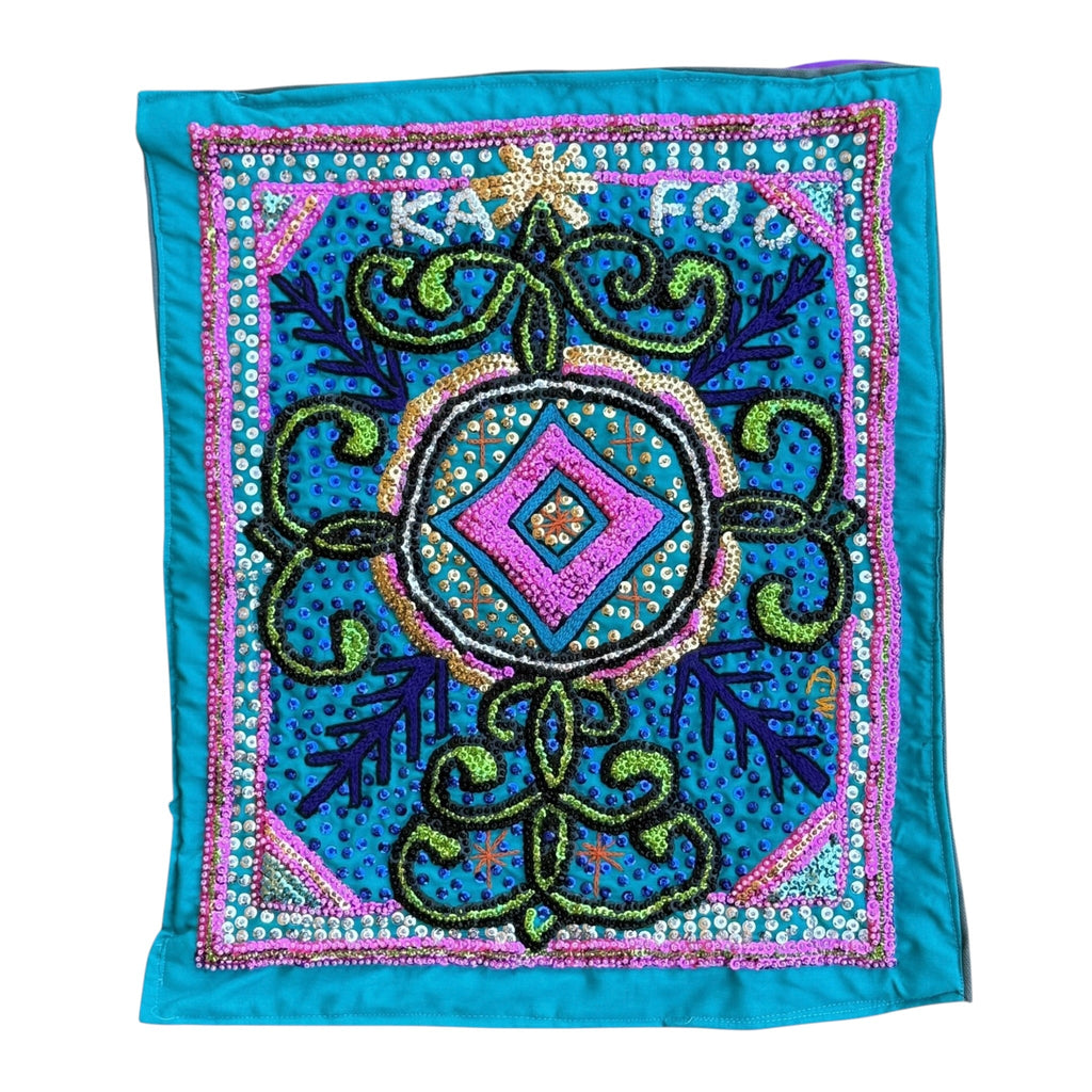 Haitian Drapo Vodou Flag 104 - Ananse Village