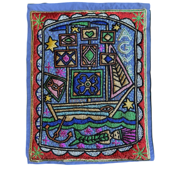 Haitian Drapo Vodou Flag 105 - Ananse Village