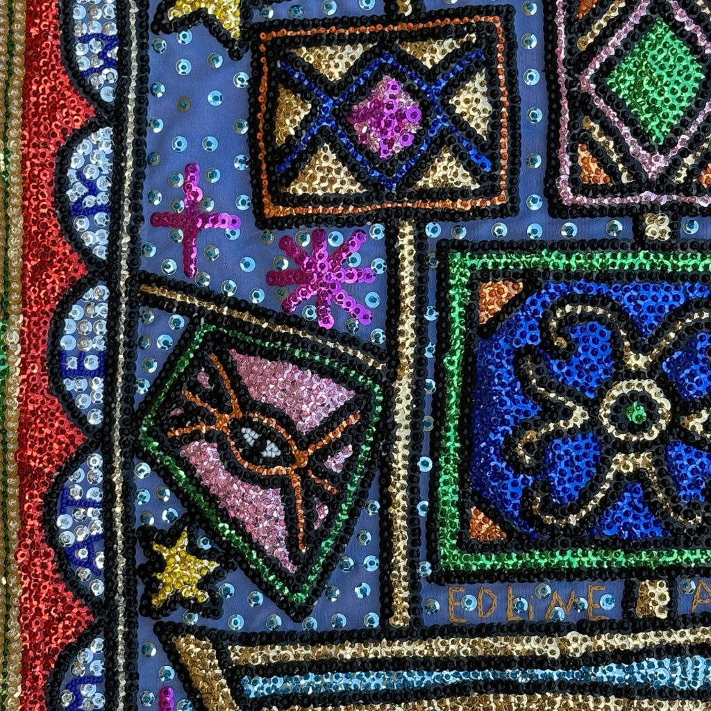 Haitian Drapo Vodou Flag 105 - Ananse Village