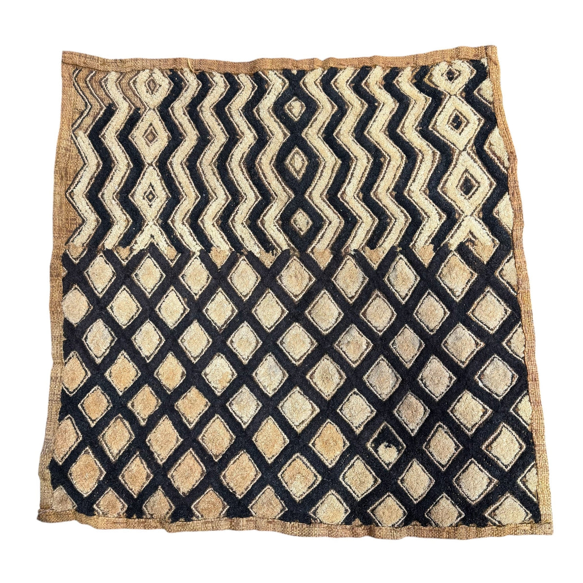 Handwoven Congo Raffia Kuba Cloth #92 - Ananse Village