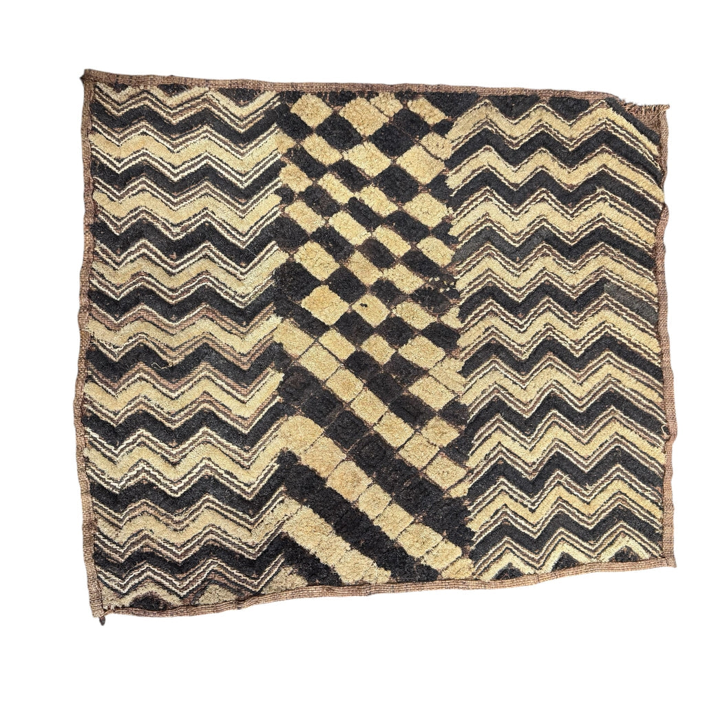 Handwoven Congo Raffia Kuba Cloth 96 - Ananse Village