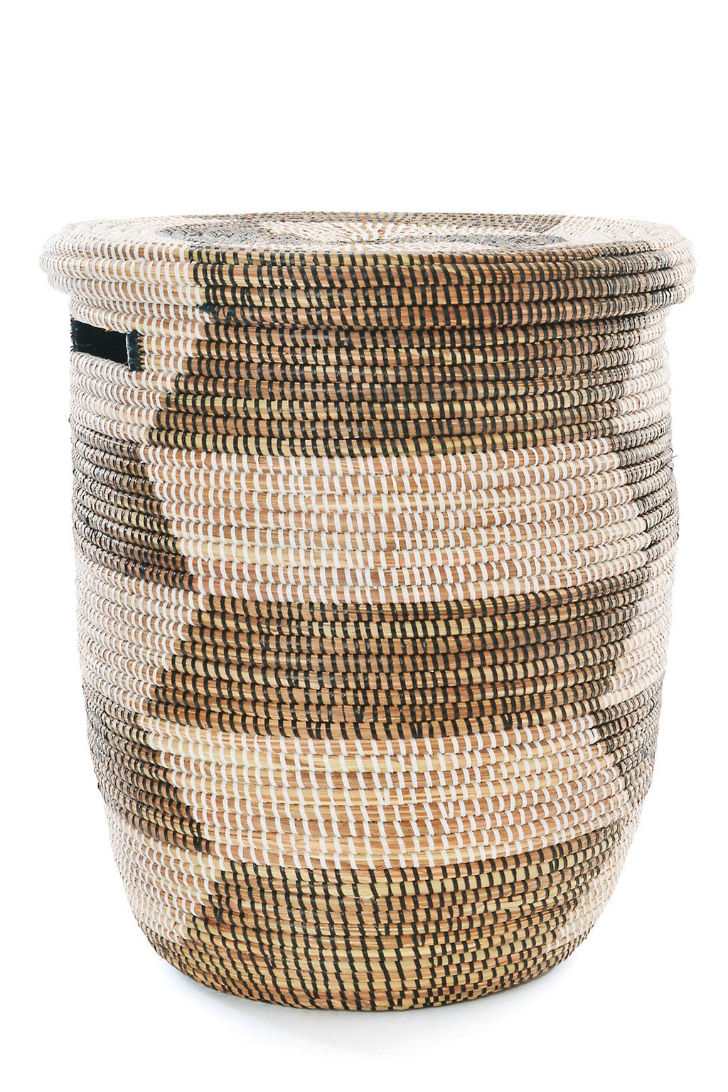Herringbone Flat Lid Hamper Basket Senegal - Ananse Village
