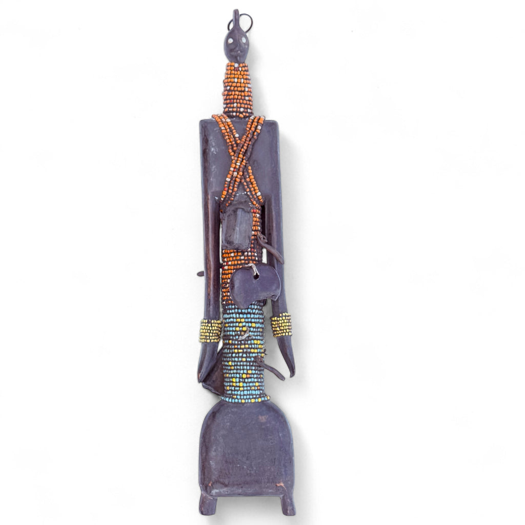 Namji Figure With Orange Beads 102 - Ananse Village