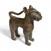 Pair Vintage Bronze Benin Leopard Figures - Ananse Village