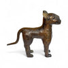 Pair Vintage Bronze Benin Leopard Figures - Ananse Village