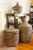 Rainbow Lines Laundry Hamper Basket - Ananse Village