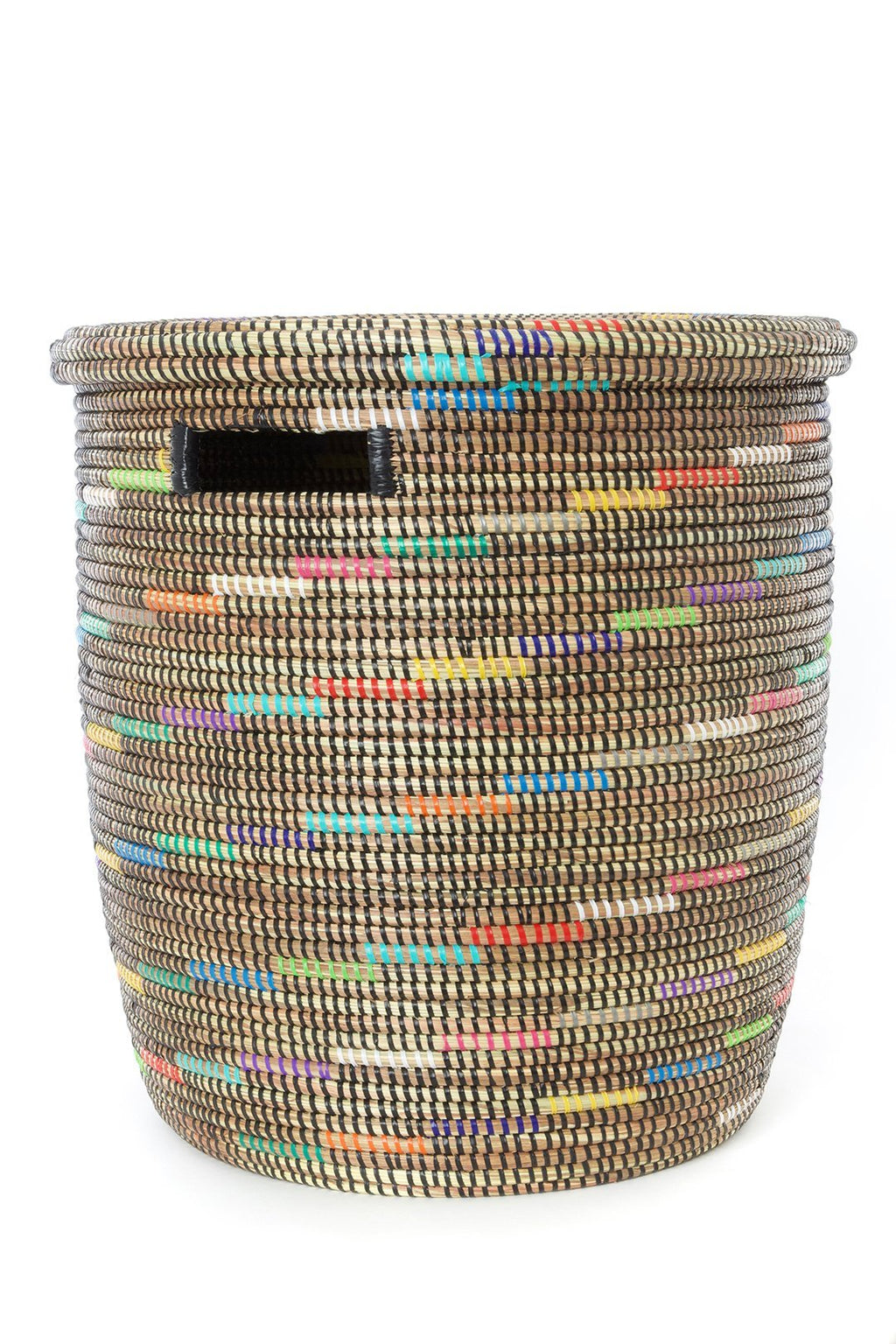 Sable Swirl Flat Lid Storage Basket - Ananse Village