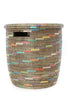 Sable Swirl Flat Lid Storage Basket - Ananse Village