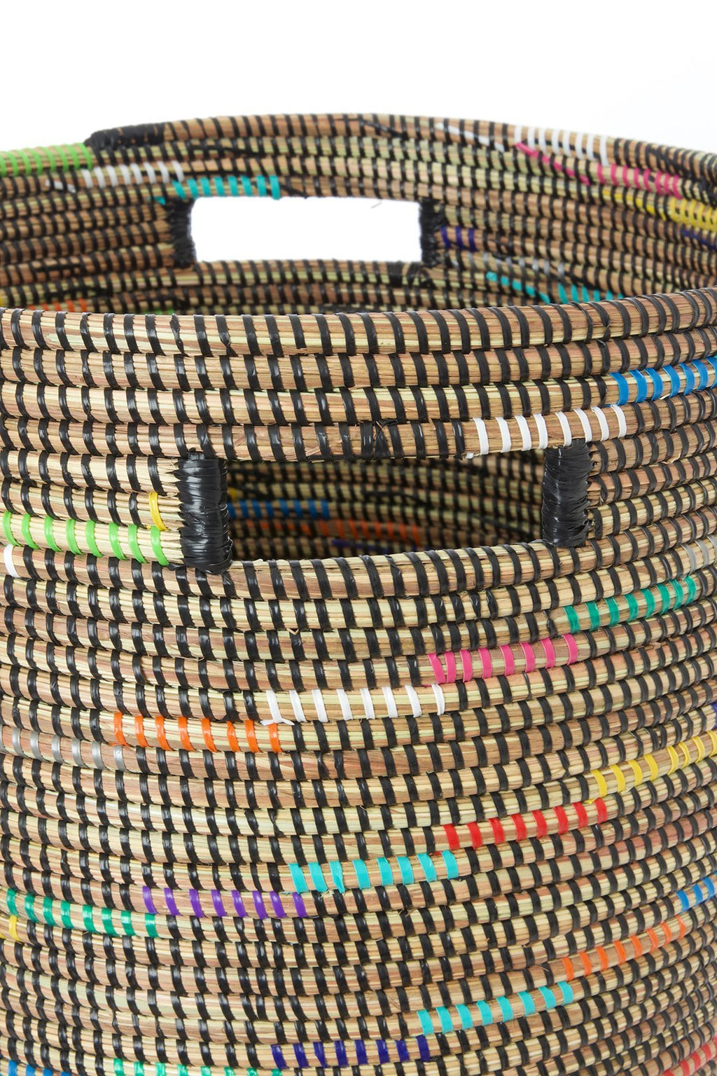 Sable Swirl Flat Lid Storage Basket - Ananse Village