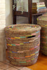 Sable Swirl Flat Lid Storage Basket - Ananse Village