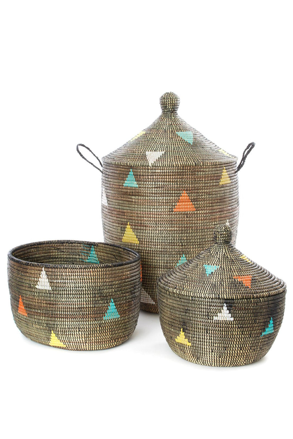 Teranga Triangles Knitting Basket from Senegal Default Title