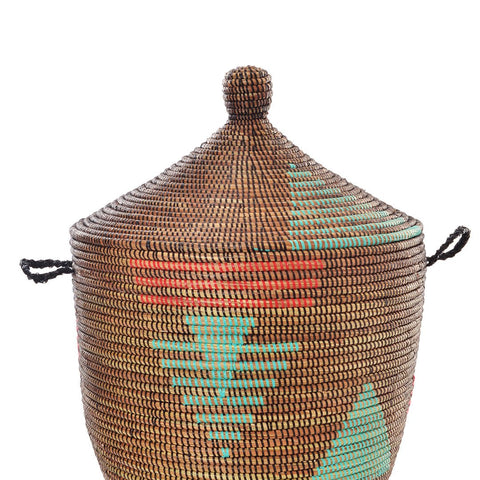 Tribal Design Storage Basket from Senegal - Ananse Village