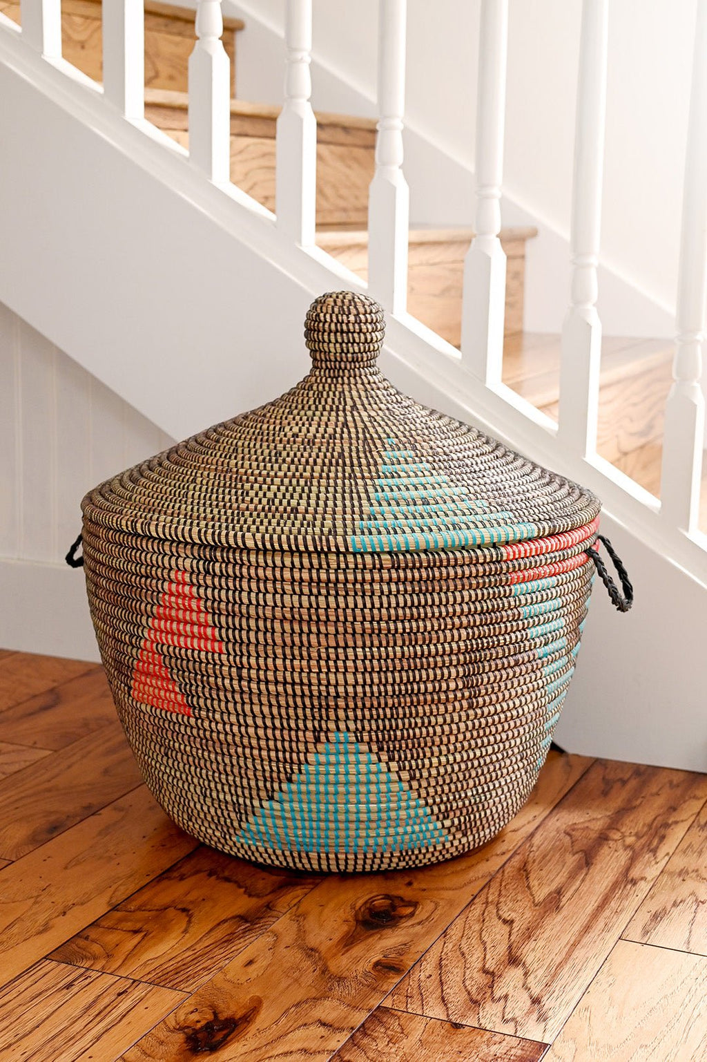 Tribal Design Storage Basket from Senegal - Ananse Village