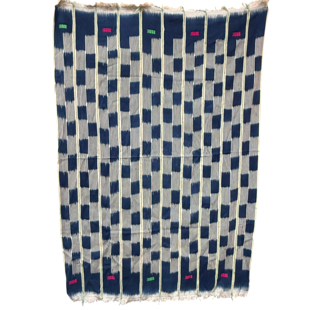 Vintage Baule Indigo Textile 407 - Ananse Village
