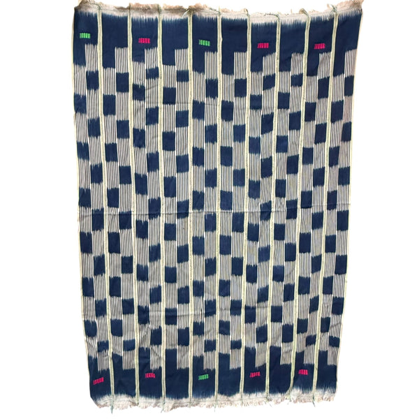 Vintage Baule Indigo Textile 407 - Ananse Village