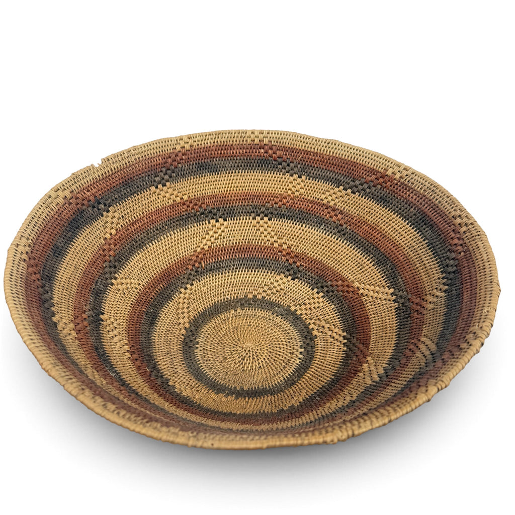 Vintage Makenge Bowl Basket from Zambia 190 - Ananse Village