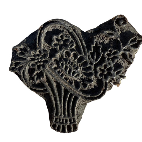 Vintage Print Block 114 - Ananse Village