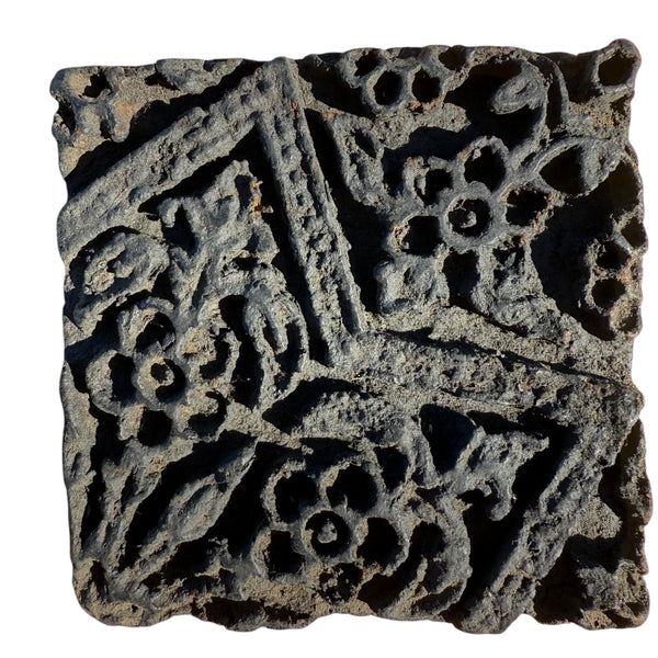Vintage Print Block 78 - Ananse Village