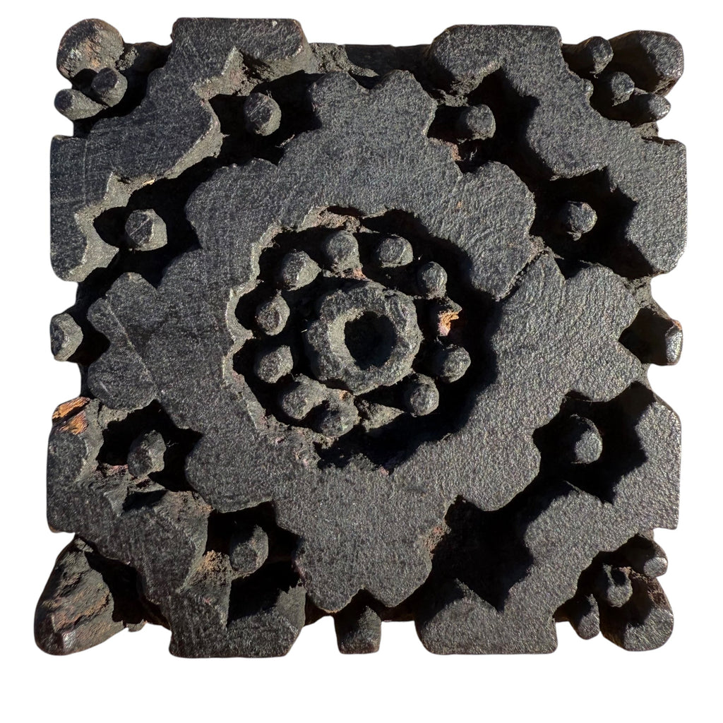 Vintage Print Block 86 - Ananse Village