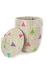 West African Triangles Hamper Basket from Senegal - Ananse Village