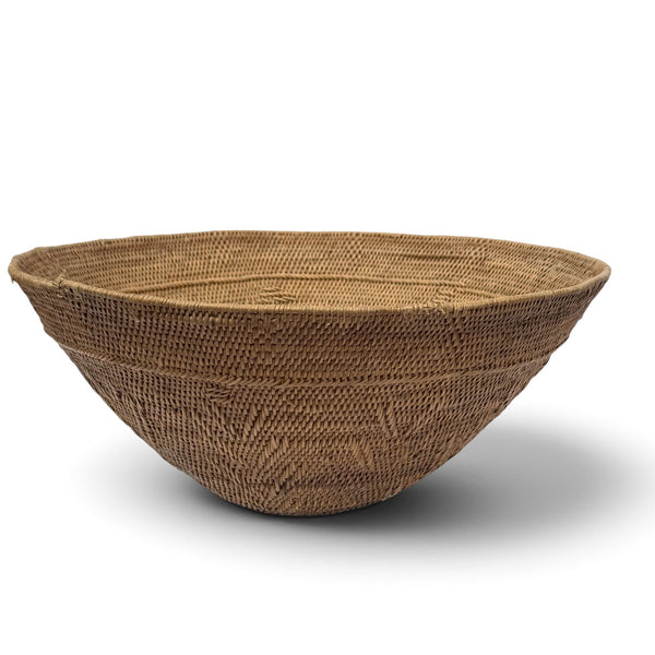 Zambian Vintage Makenge Grain Basket 191 - Ananse Village
