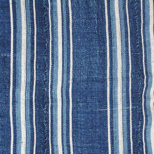 Vintage Strip Woven Stripe #335,Indigo,Ananse Village