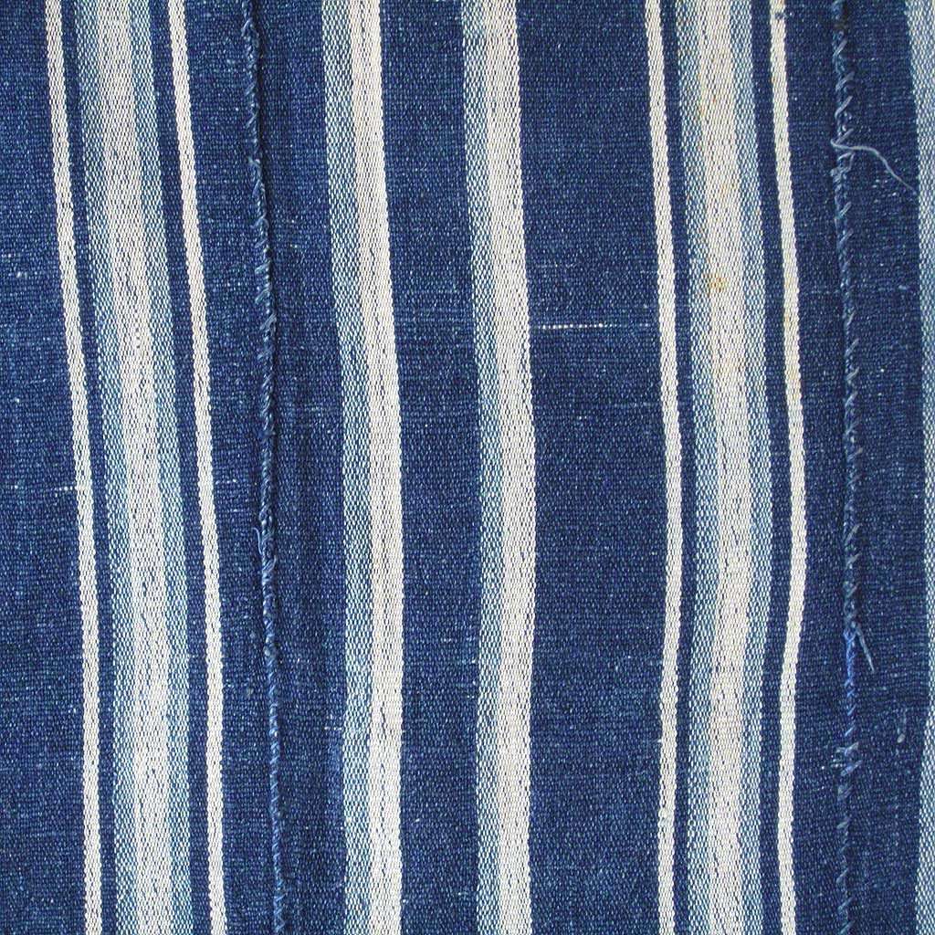 Vintage Strip Woven Stripe #337,Indigo,Ananse Village