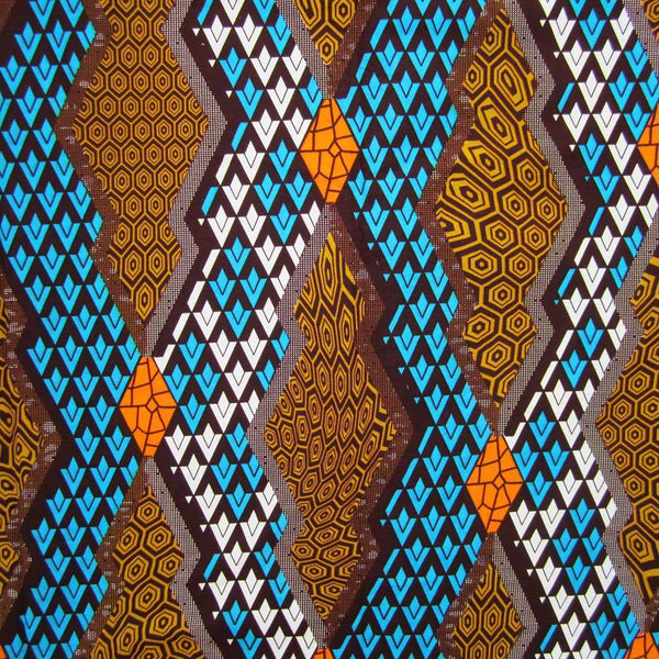 African Wax Print Fabric #231,Wax Print Fabric,Ananse Village