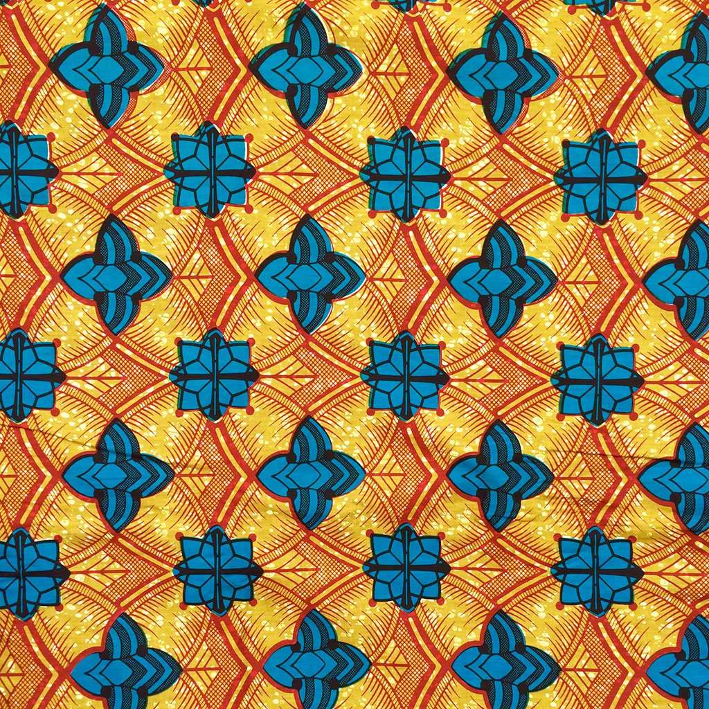 African Wax Print Fabric #236,Wax Print Fabric,Ananse Village