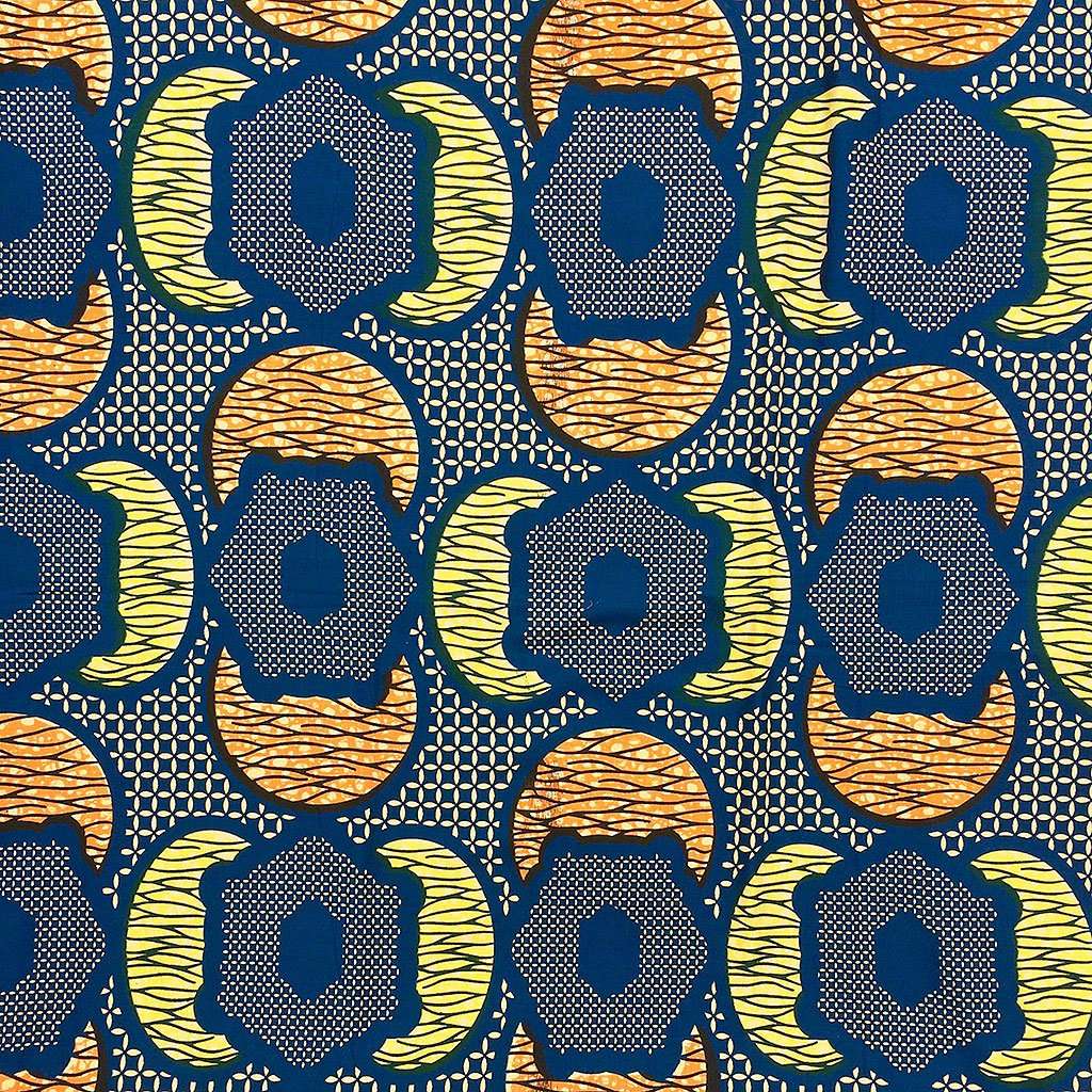 African Wax Print Fabric #238,Wax Print Fabric,Ananse Village