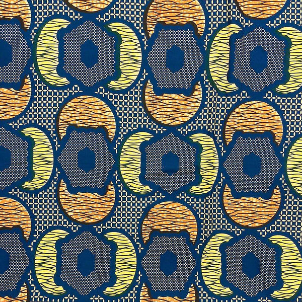 African Wax Print Fabric #238,Wax Print Fabric,Ananse Village